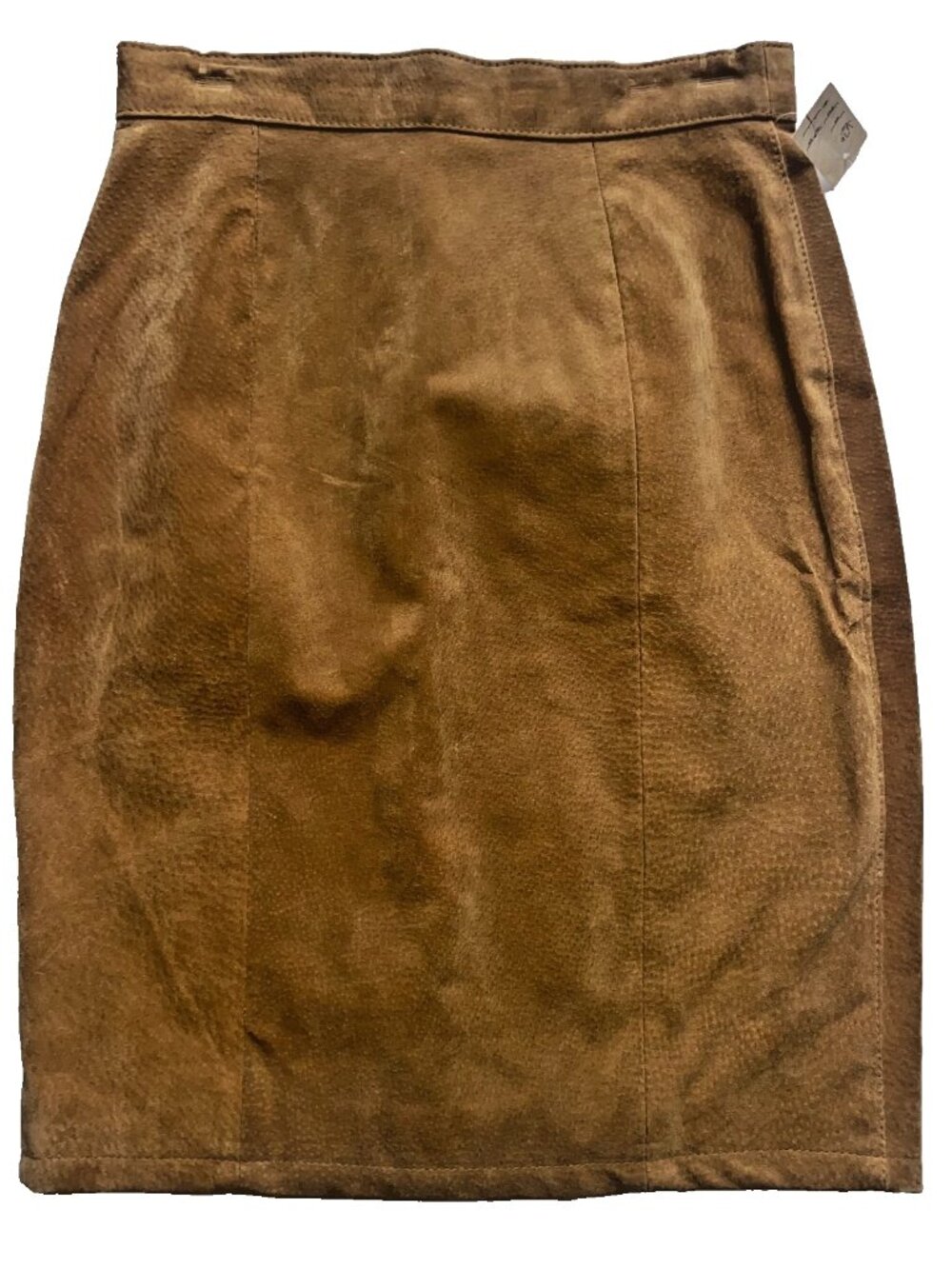 Vintage NWT Authentic Leather brown skirt size 26" The limited western fall
